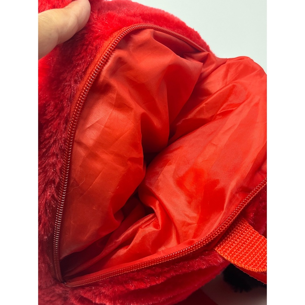 Angry Birds Red Bird Plush Backpack Rovio 2012 Accessory Innovations Red Furry - Picture 6 of 11